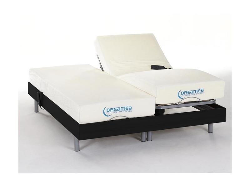 DREAMEA Set da relax con sospensioni memory foam HESIODE III di DREAMEA Motori OKIN Nero  