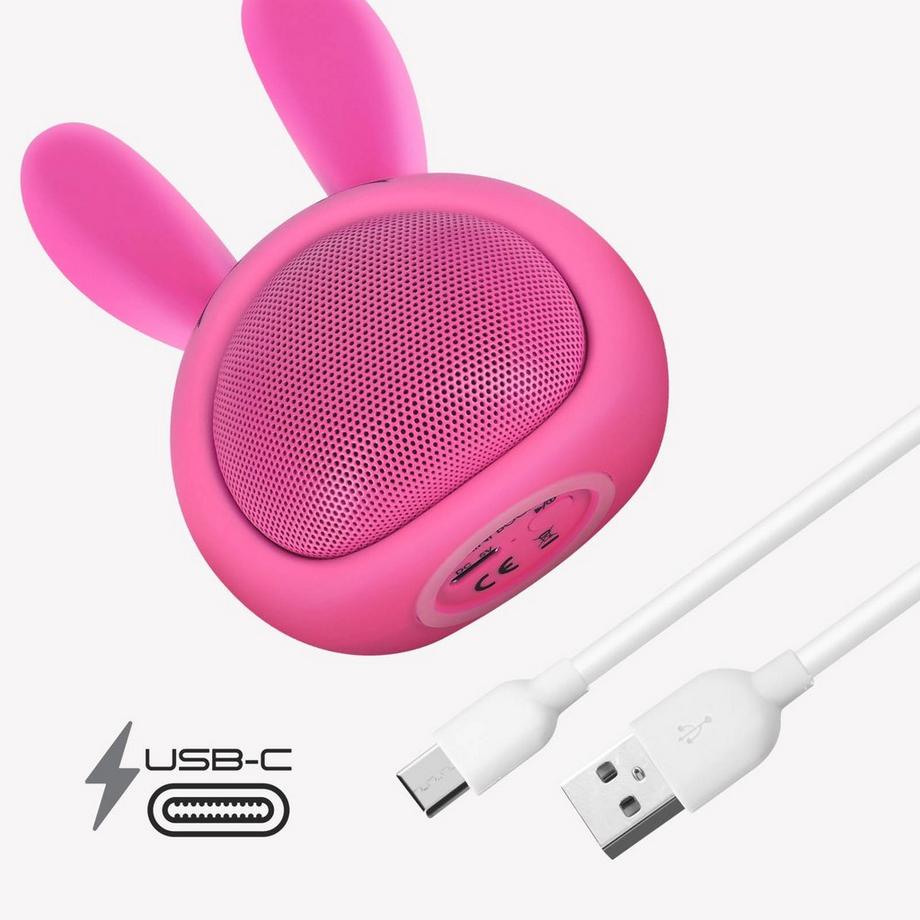 Avizar  Speaker luminoso Moxie, coniglio rosa 