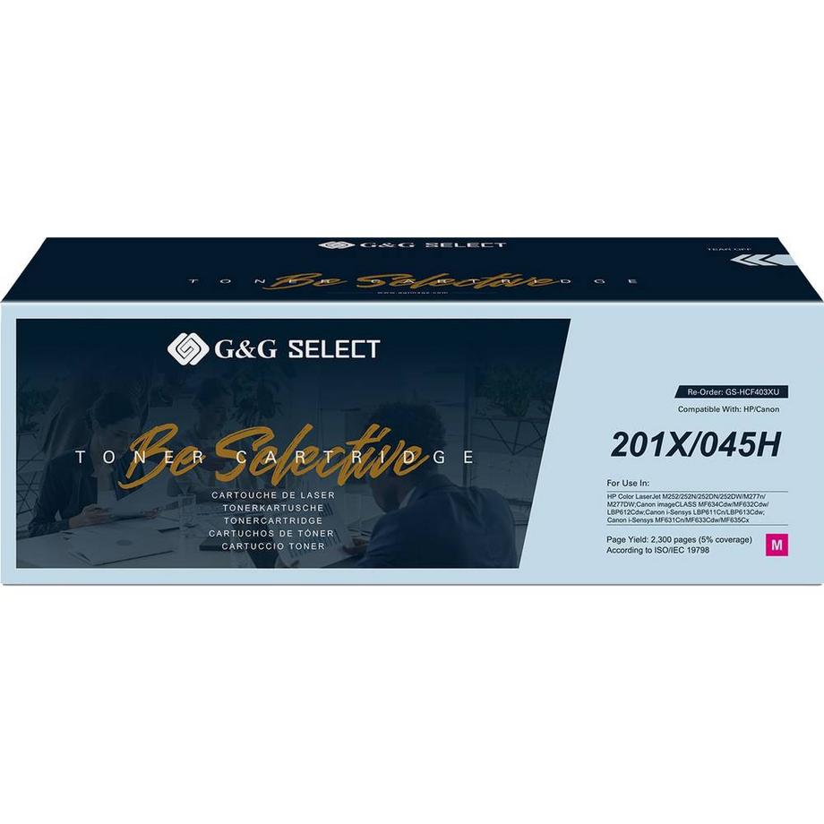 G&G  Kompatibel mit HP 201X Canon 045H Toner - Marke: Select 