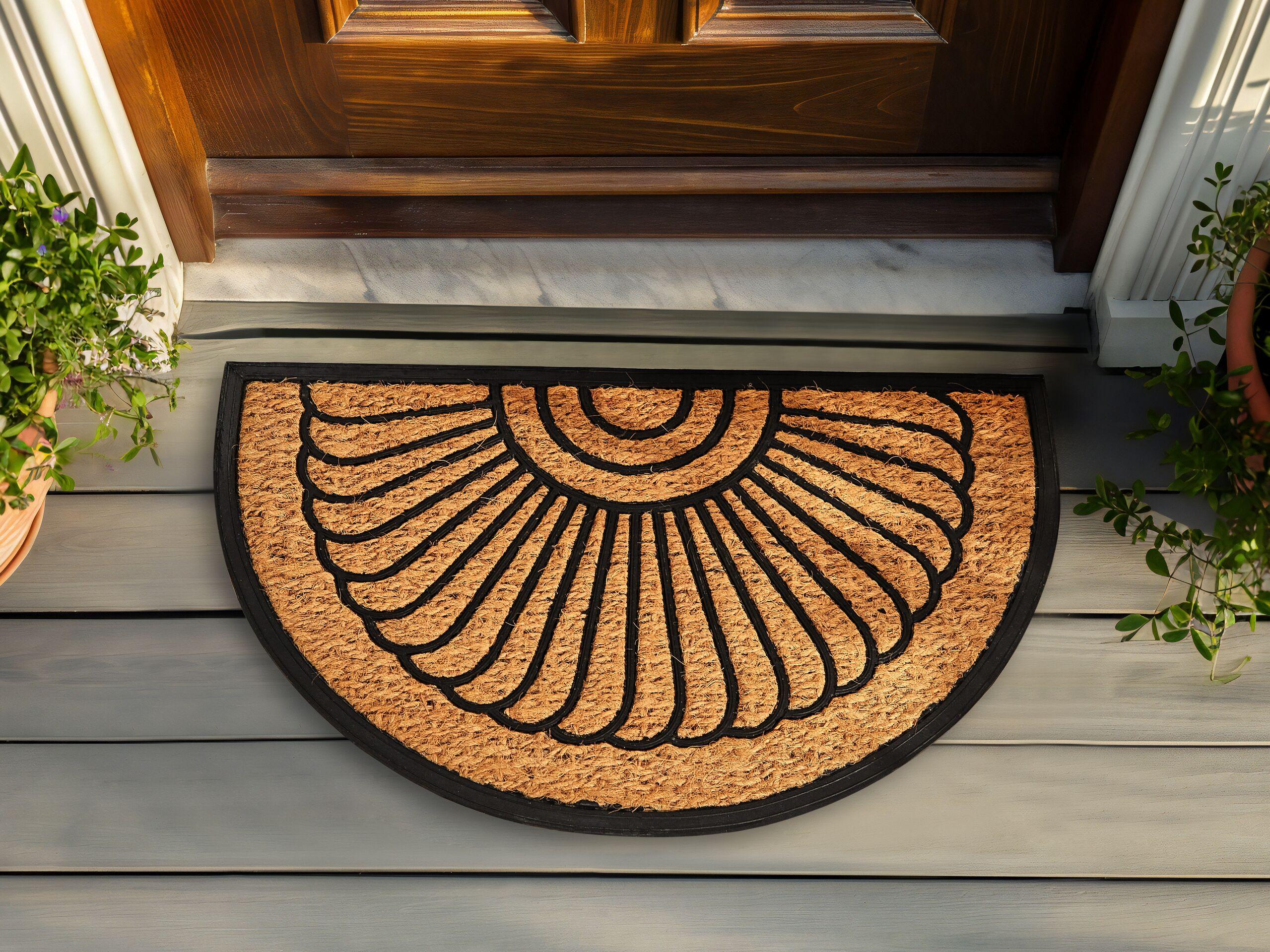 Beliani Fussmatte aus Kokosfasern Klassisch KORYAK  