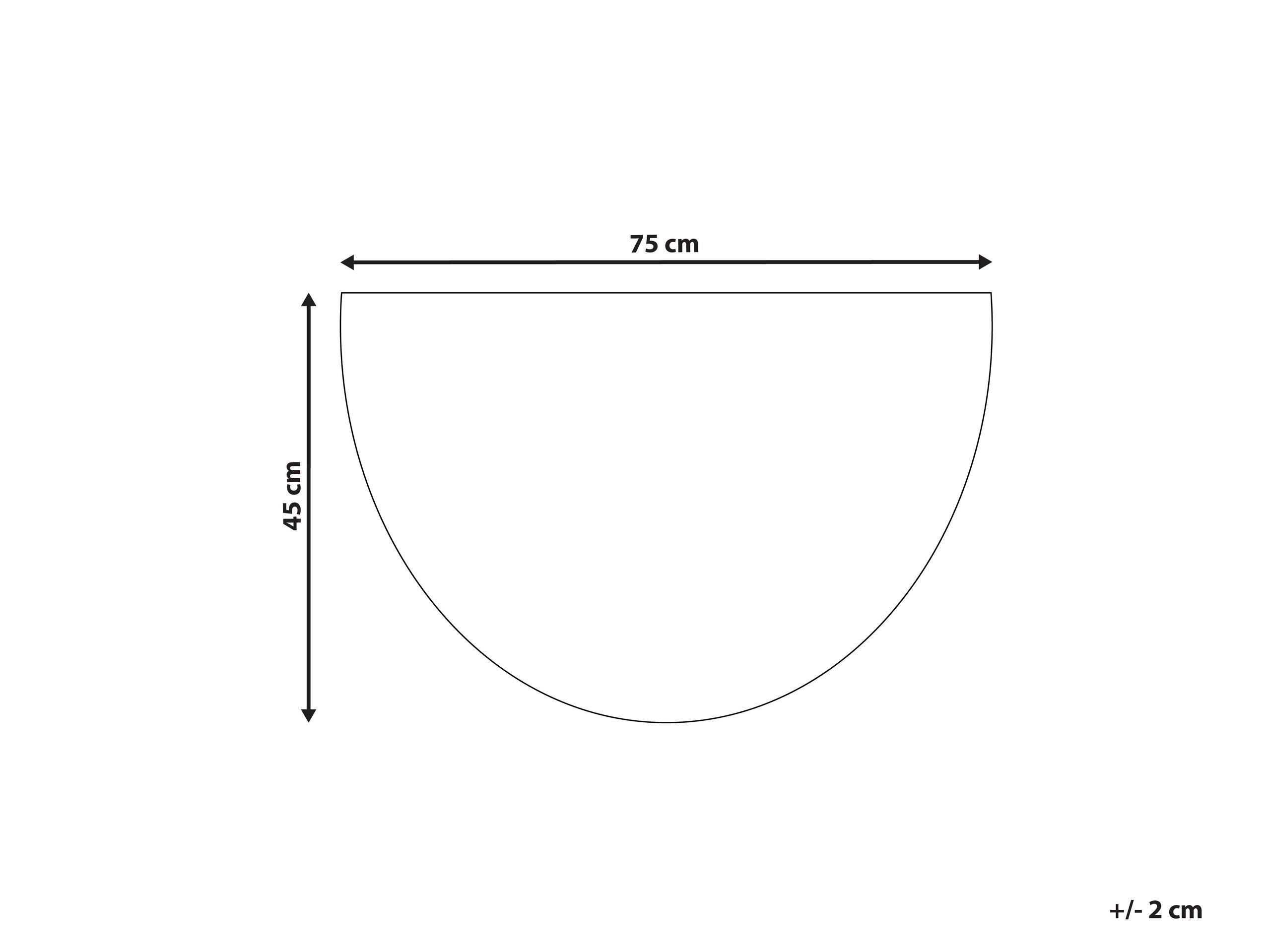 Beliani Fussmatte aus Kokosfasern Klassisch KORYAK  