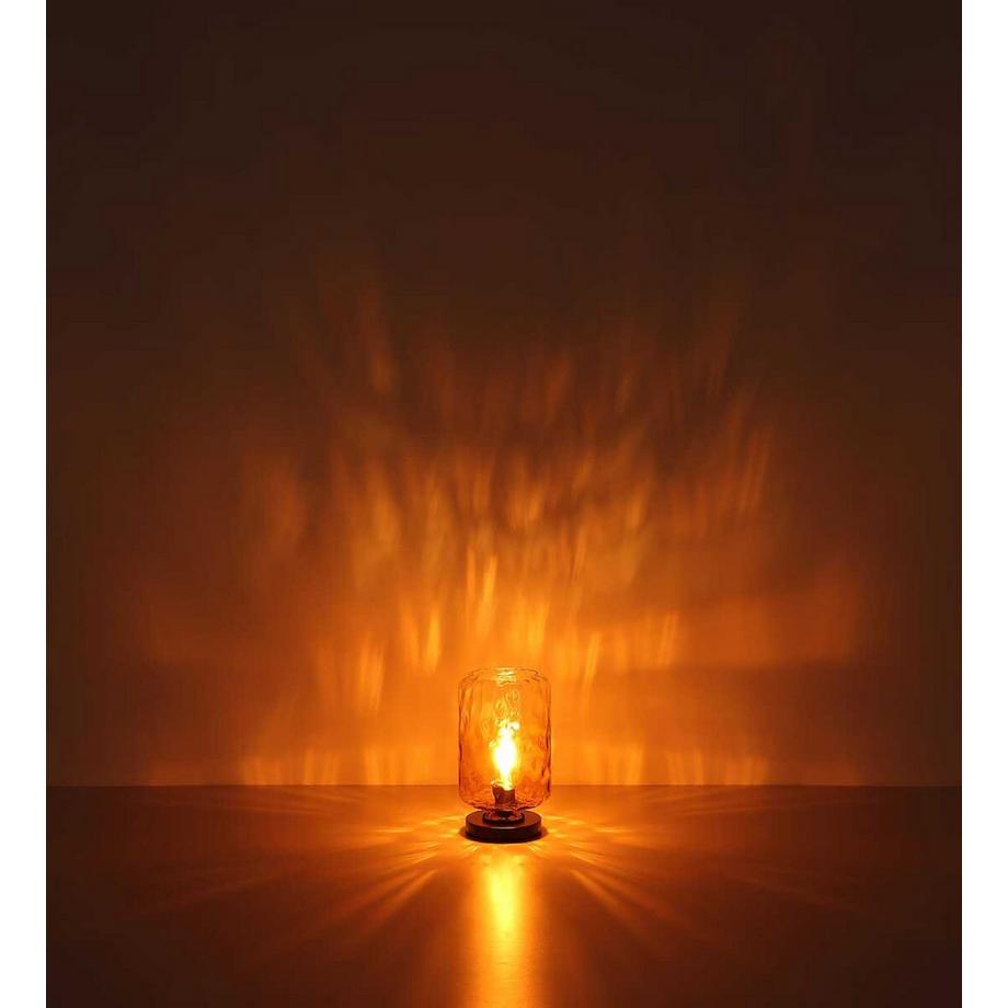 mutoni light Tischleuchte Darina Metall amber matt 1xE27  