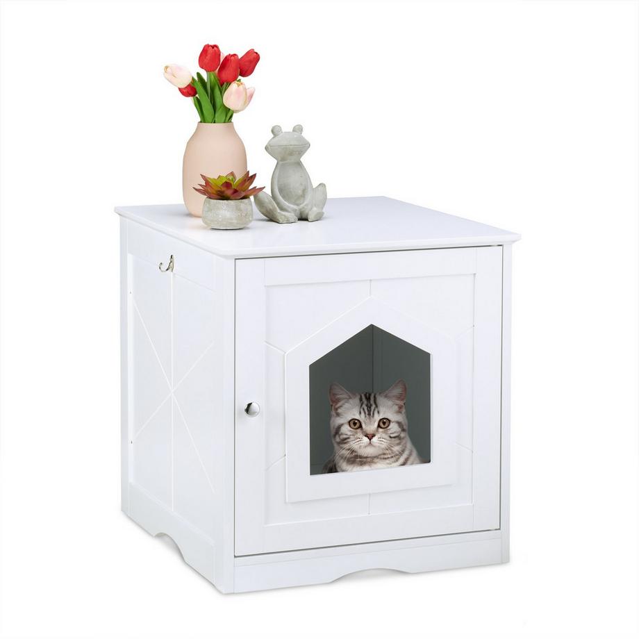 Northix  Meuble pour chat blanc 