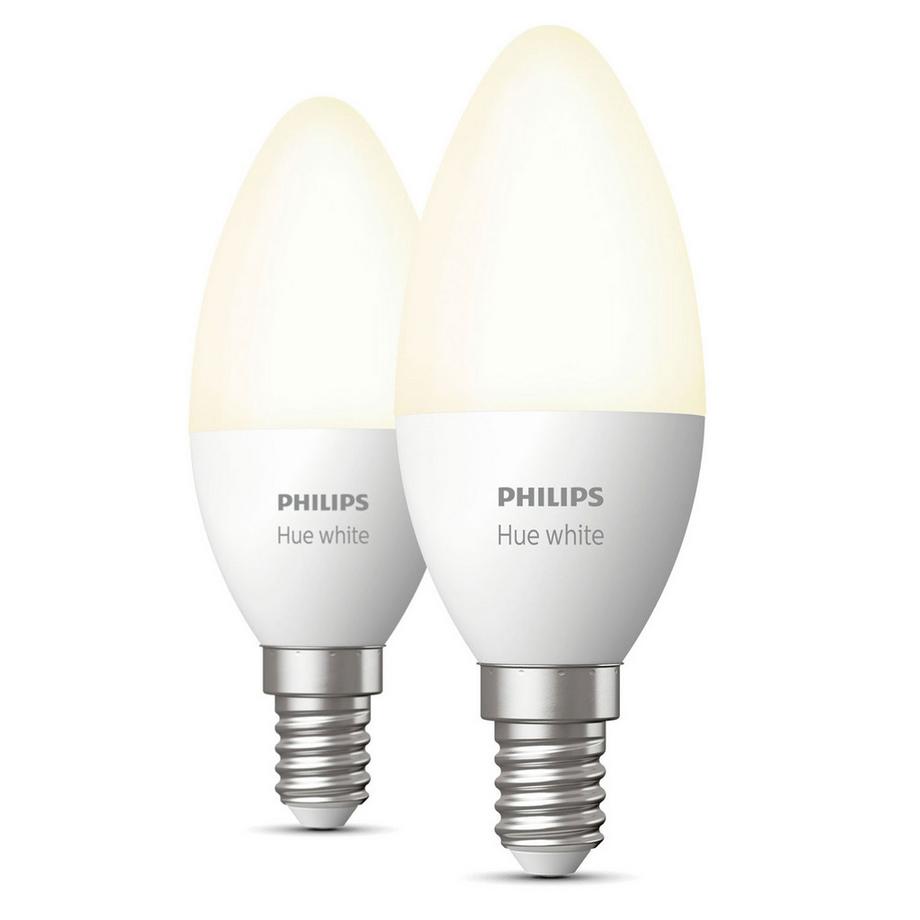 PHILIPS Tonalità Bianca E14 Corona, confezione da 2  