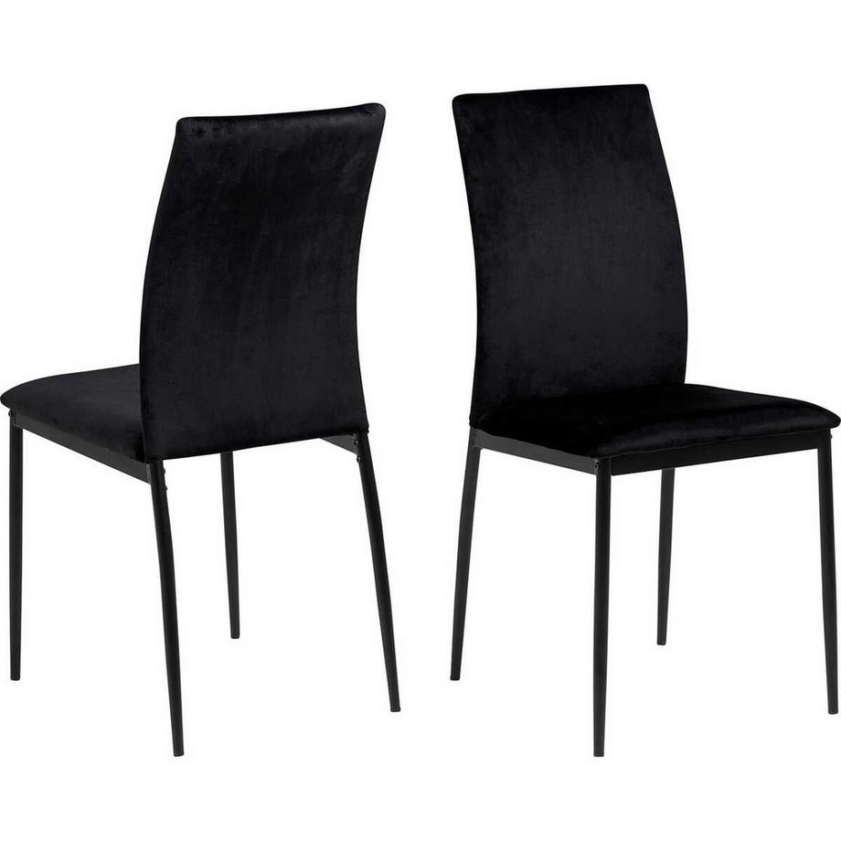 Sedia da pranzo Slim nera (1 pezzo)