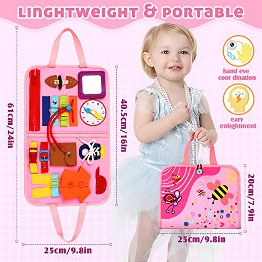 Activity-board  Beschäftigtes Stille-Buch zum Erlernen grundlegender Fertigkeiten in Lebenskleidung 