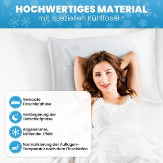Mara Vital Kühlender Kissenbezug Elements Cool 2er Set – Kissenbezug / Kissenbezug kühlend - Bio GOTS Premium  