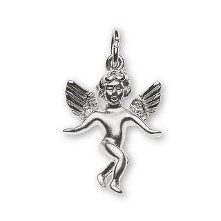 MUAU Schmuck  Pendentif ange en or blanc 750, 22x14mm 