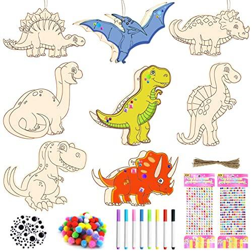 Activity-board  Dinosaure en bois, 227 pièces, dinosaures à peindre pour les enfants. 