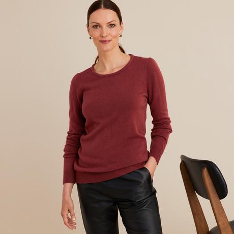 La Redoute Collections  Pull col rond en fine maille 