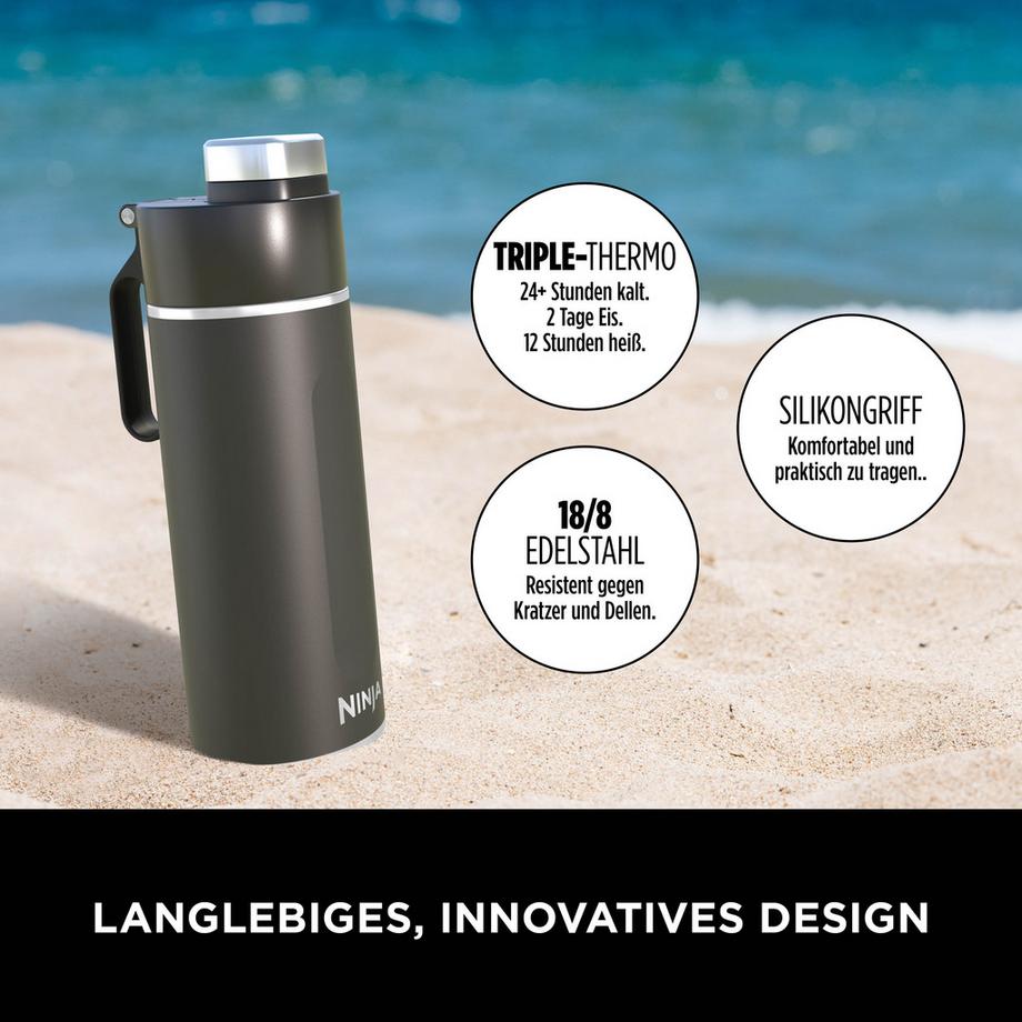 Ninja DW2401EUUKBK Thirsti Trinkflasche  