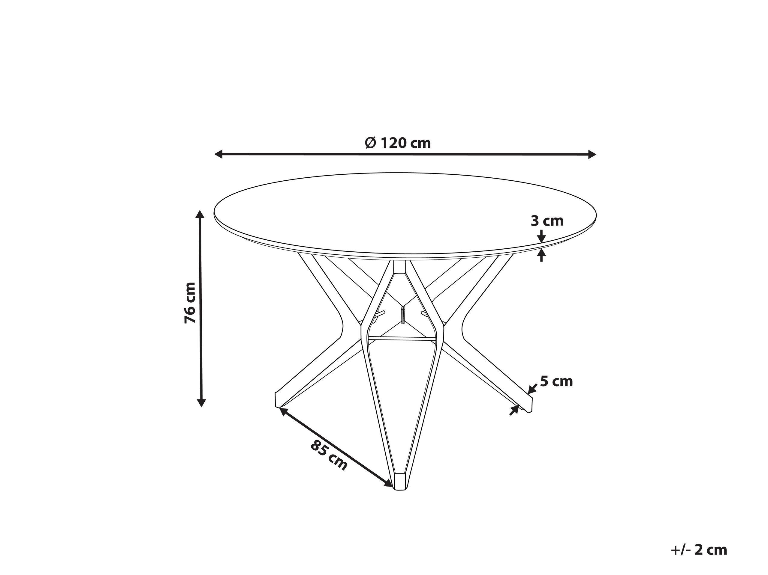 Beliani Table de repas en MDF Moderne ALURE  