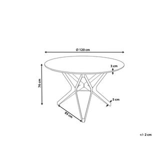 Beliani Table de repas en MDF Moderne ALURE  