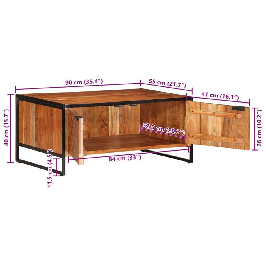 VidaXL Couchtisch akazienholz  