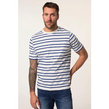 Maglia a righe con mezze maniche e cotone biologico certificato OCS per una maggiore sostenibilità