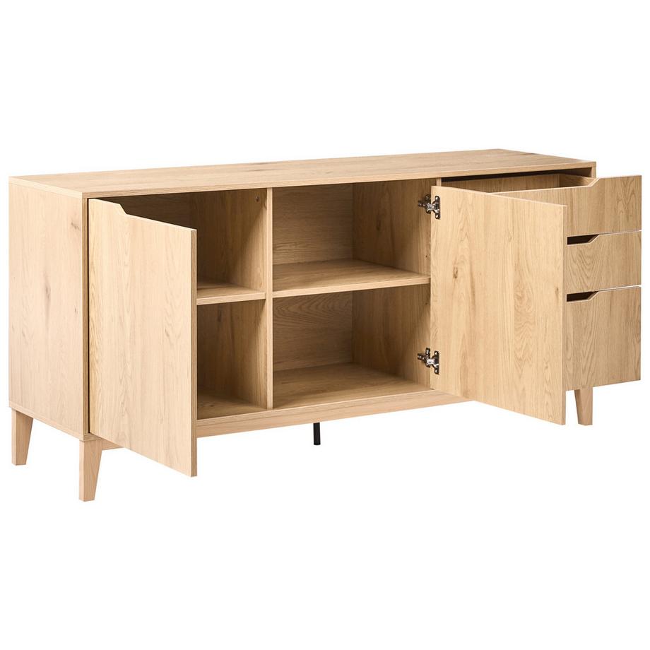 Beliani Sideboard mit 2 Türen aus MDF-Platte Skandinavisch MONCTON  