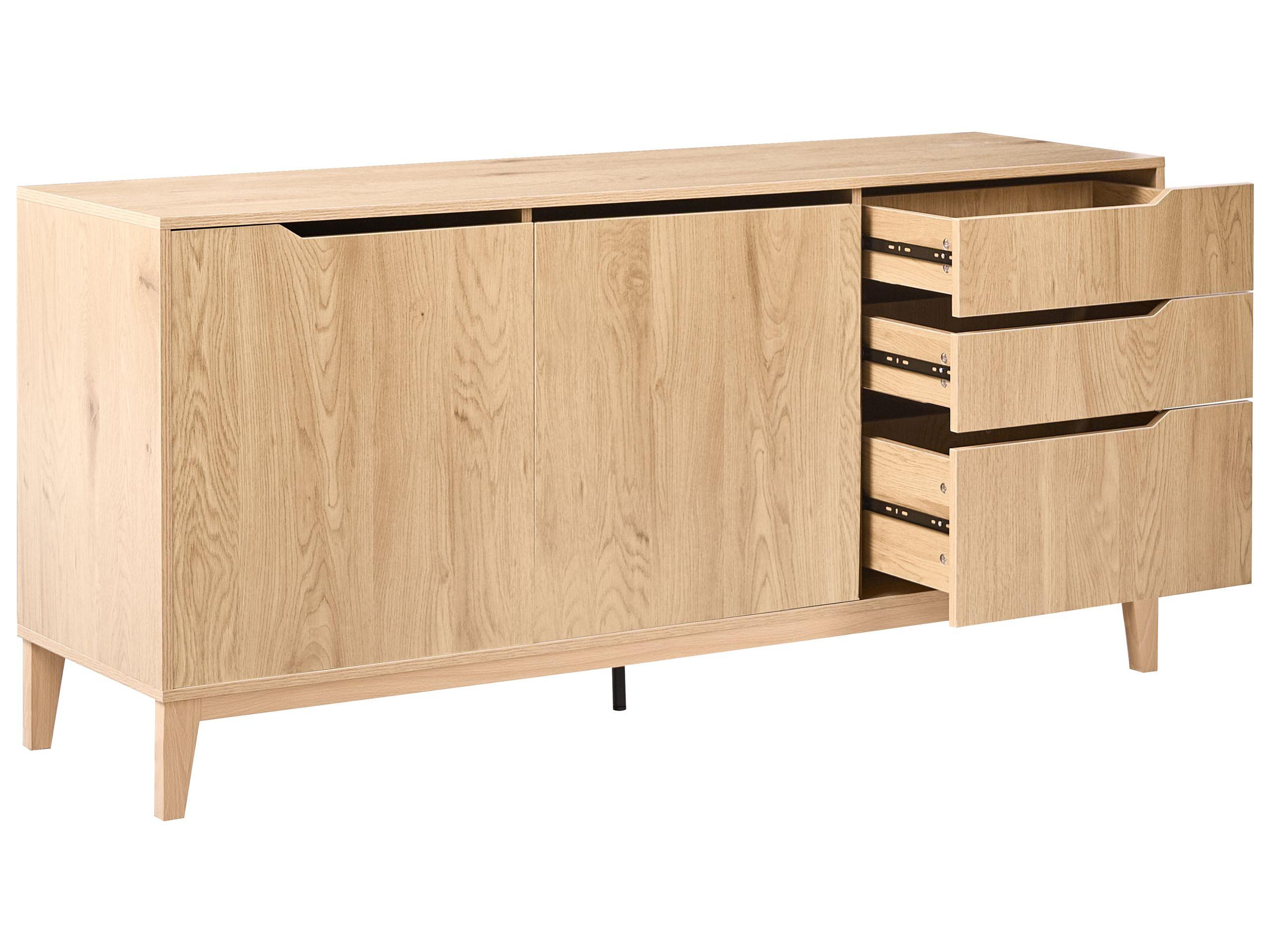 Beliani Sideboard mit 2 Türen aus MDF-Platte Skandinavisch MONCTON  