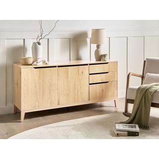 Beliani Sideboard mit 2 Türen aus MDF-Platte Skandinavisch MONCTON  