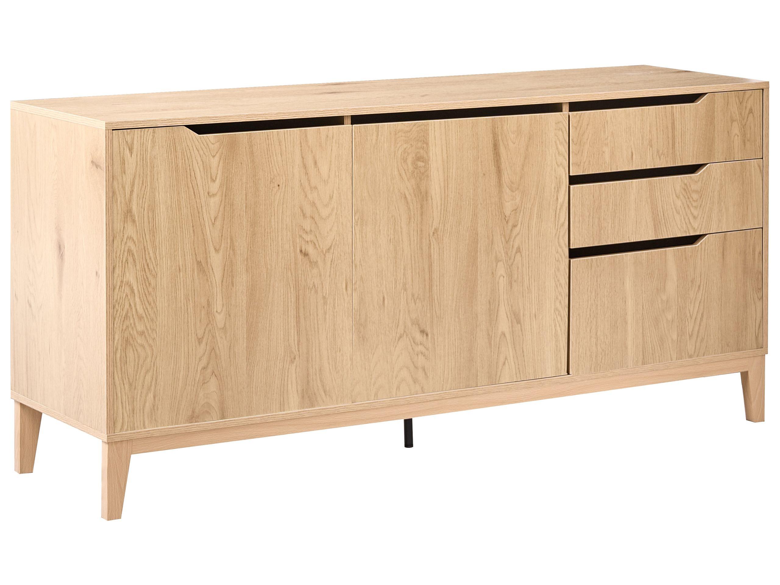 Beliani Sideboard mit 2 Türen aus MDF-Platte Skandinavisch MONCTON  