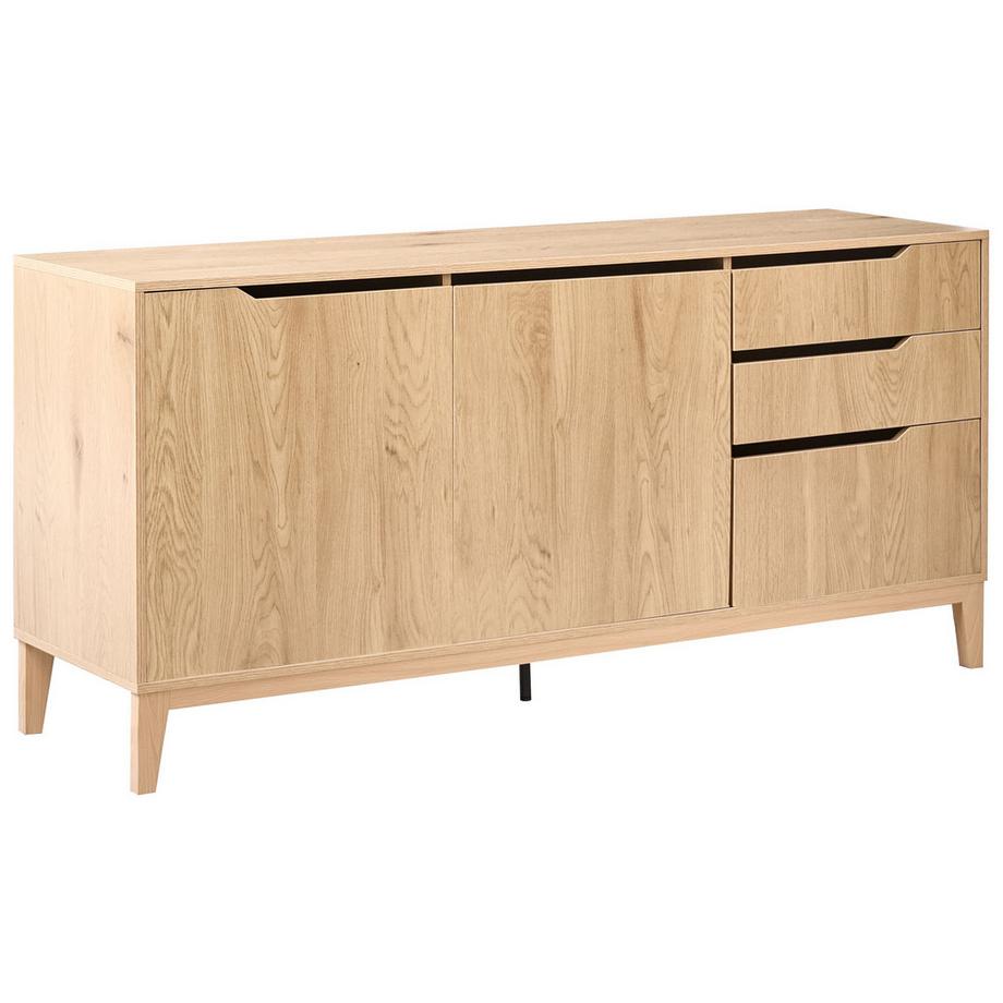 Beliani Credenza a 2 ante en Fibra a media densità (MDF) Scandinavo MONCTON  