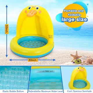 Activity-board  Planschbecken für Kinder Baby Pool Wasserspielzeug | Pudel Spielzeug Luftmatratze, aufblasbare Badewanne 