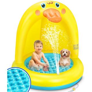 Activity-board  Planschbecken für Kinder Baby Pool Wasserspielzeug | Pudel Spielzeug Luftmatratze, aufblasbare Badewanne 