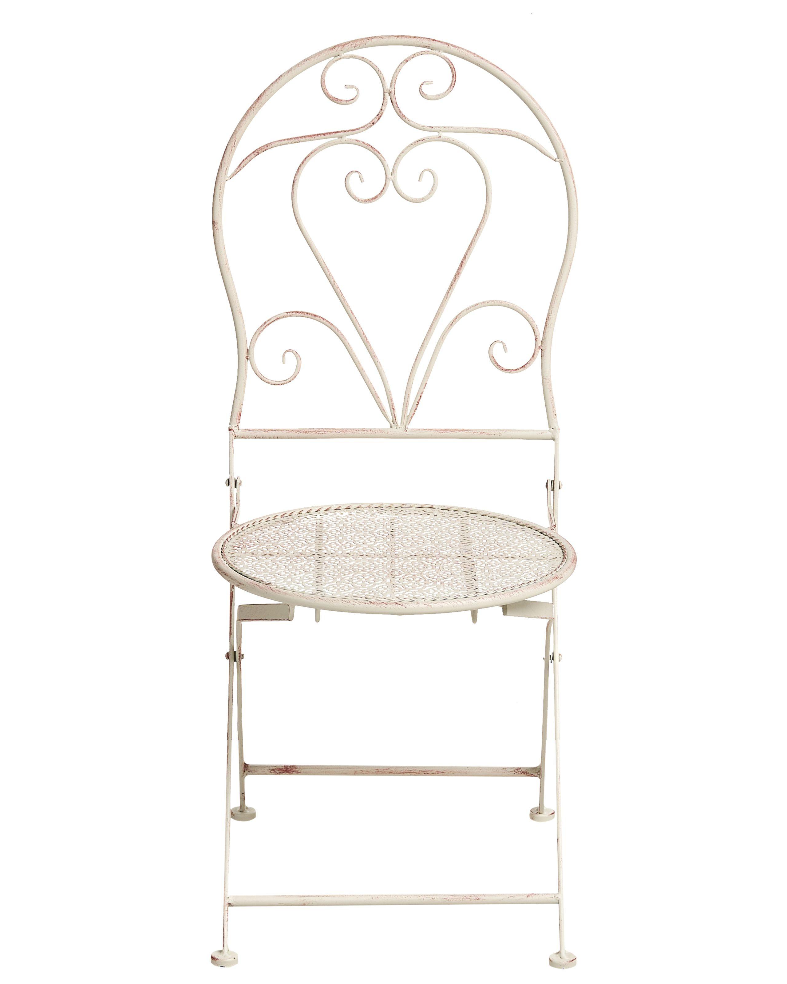 Beliani Lot de 2 chaises de jardin en Métal Rétro FOLELLI  