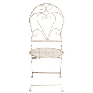 Beliani Lot de 2 chaises de jardin en Métal Rétro FOLELLI  