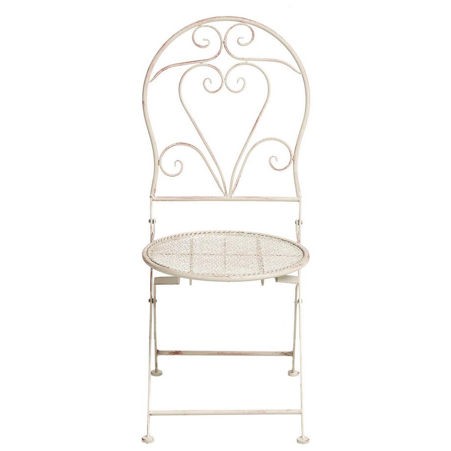 Beliani Gartenstuhl 2er Set aus Eisen Retro FOLELLI  