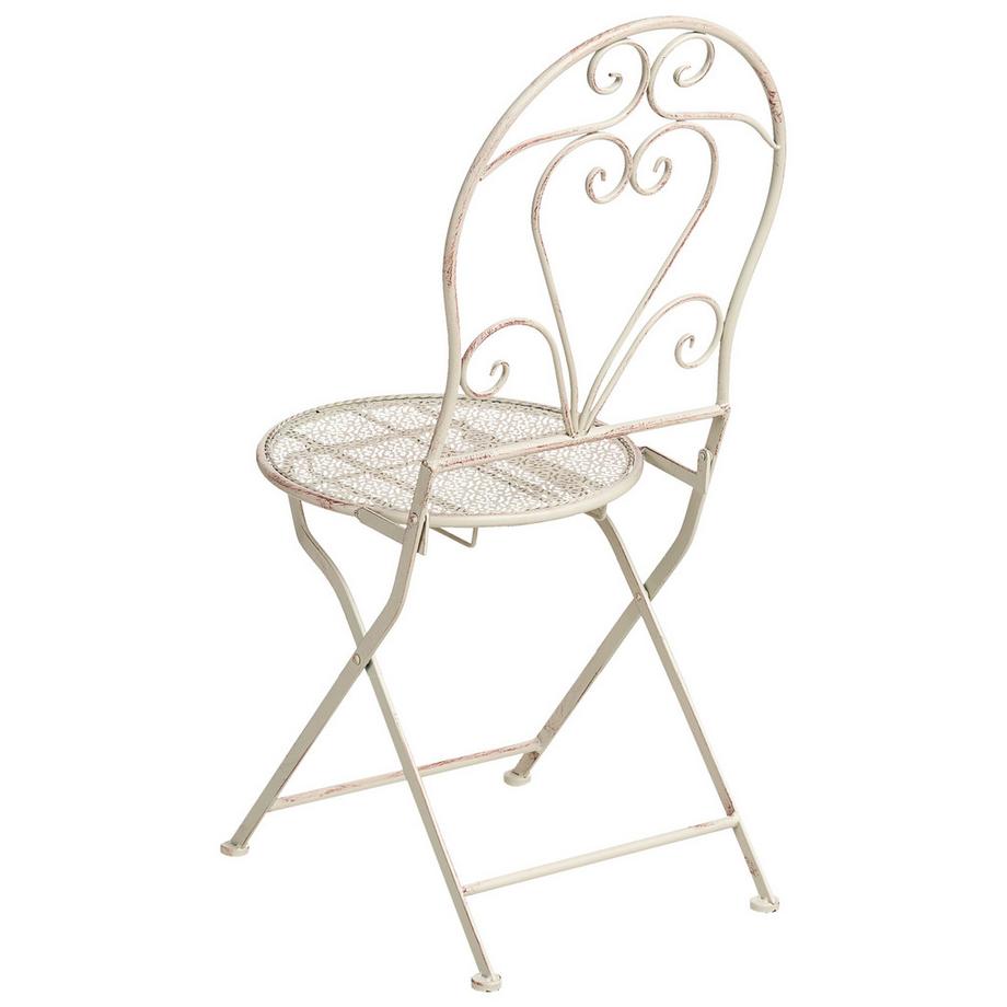 Beliani Gartenstuhl 2er Set aus Eisen Retro FOLELLI  