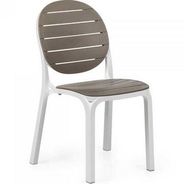 Chaise de jardin Erica blanc gris