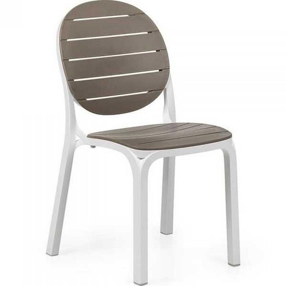 Chaise de jardin Erica blanc gris