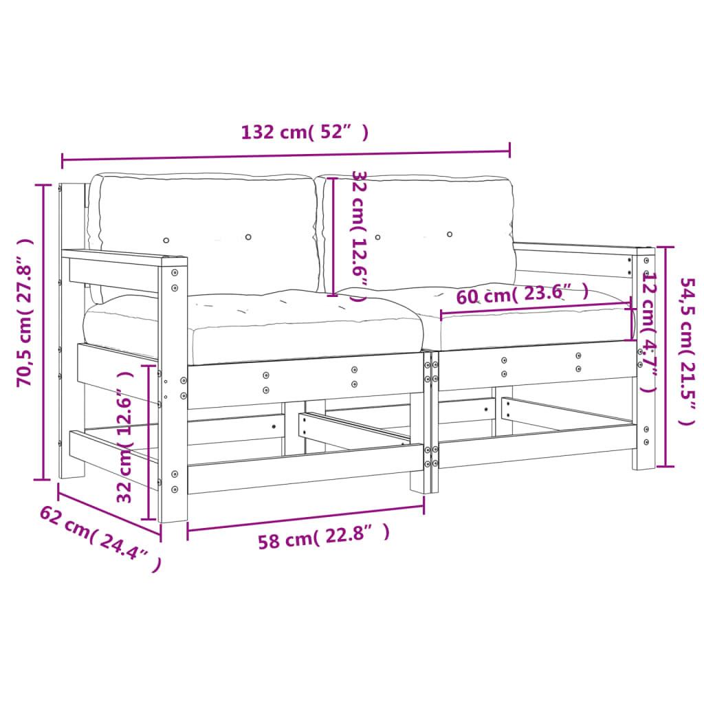 VidaXL sedia da giardino Legno di pino  