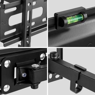 Tectake  Support mural TV 26"- 55" orientable et inclinable, VESA max.: 400x400, max. 50kg 