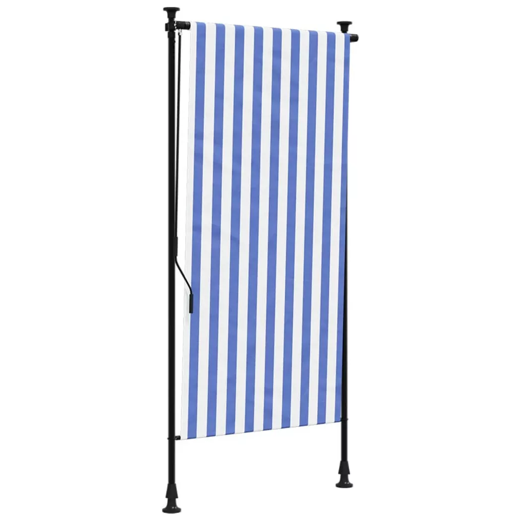 VidaXL - tenda a rullo da esterno Tessuto, One Size, Blu