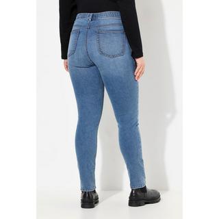 Ulla Popken  Jeans modello Sarah in comodo tessuto elasticizzato con taglio della gamba aderente e cintura comoda 