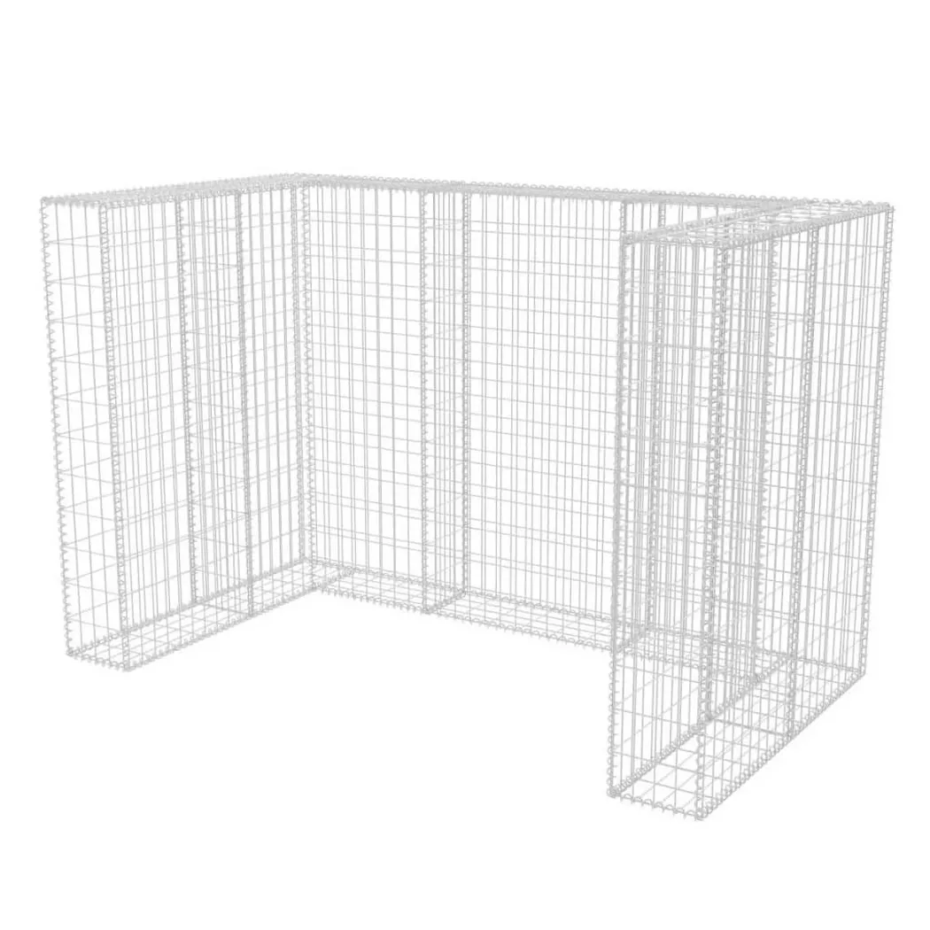 VidaXL - Gabione stahl, One Size, Silber