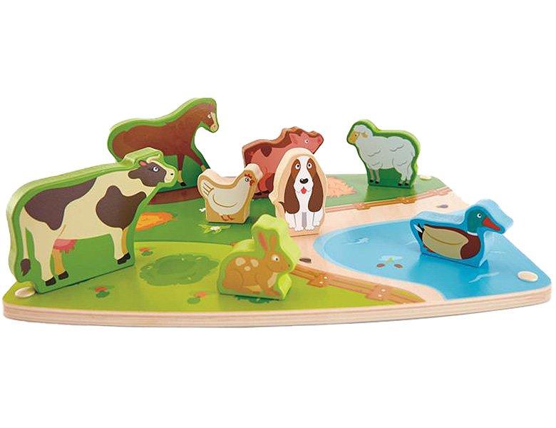 Hape  Puzzle Bauernhoftiere (9Teile) 