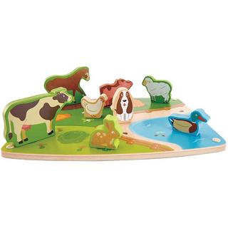 Hape  Puzzle Bauernhoftiere (9Teile) 