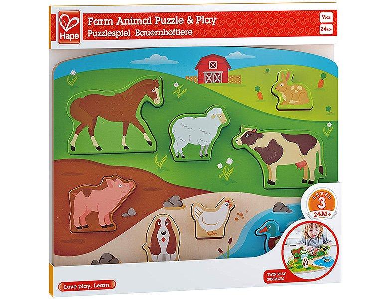 Hape  Puzzle Bauernhoftiere (9Teile) 