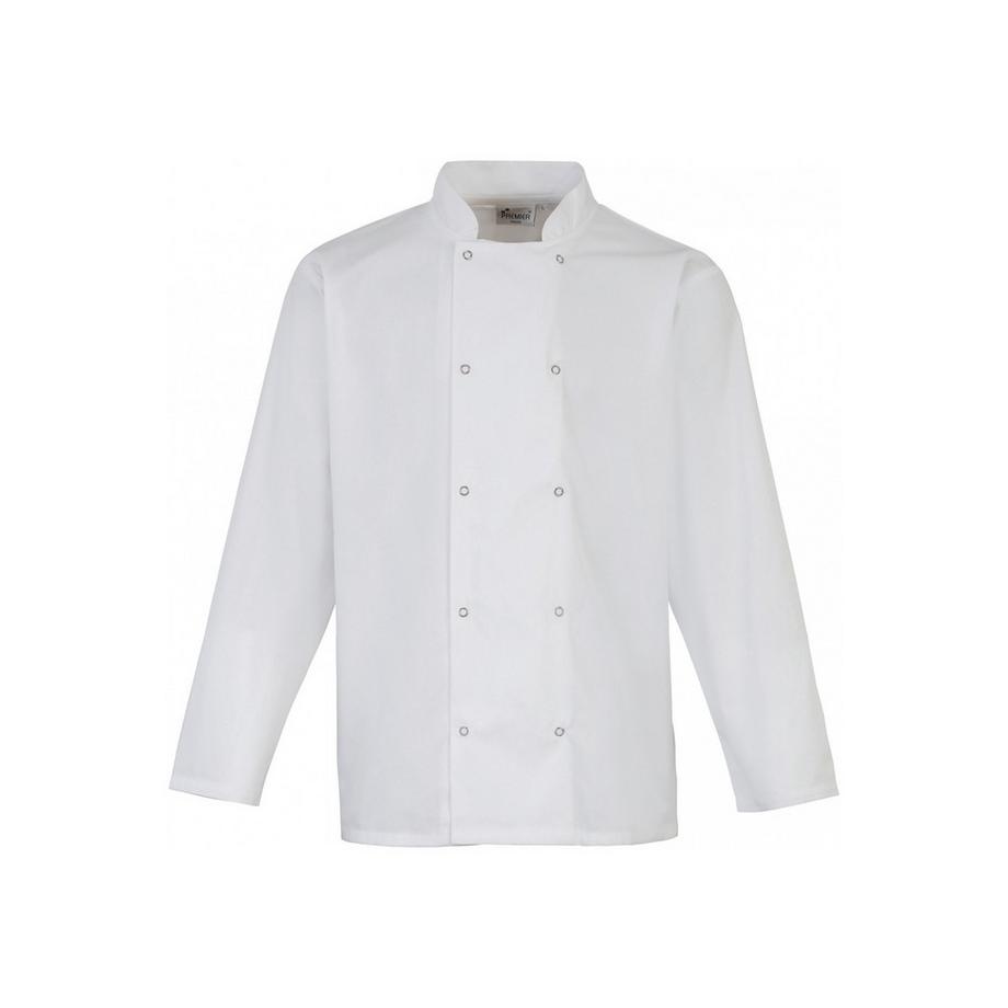 PREMIER Kochjacke Langarm mit Druckknöpfen  