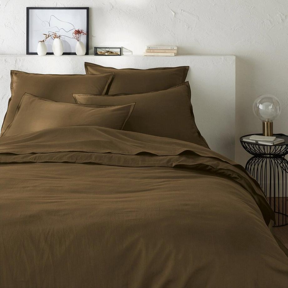 La Redoute Intérieurs Victor Vorgewaschenes Baumwoll-Satin Fixleintuch  