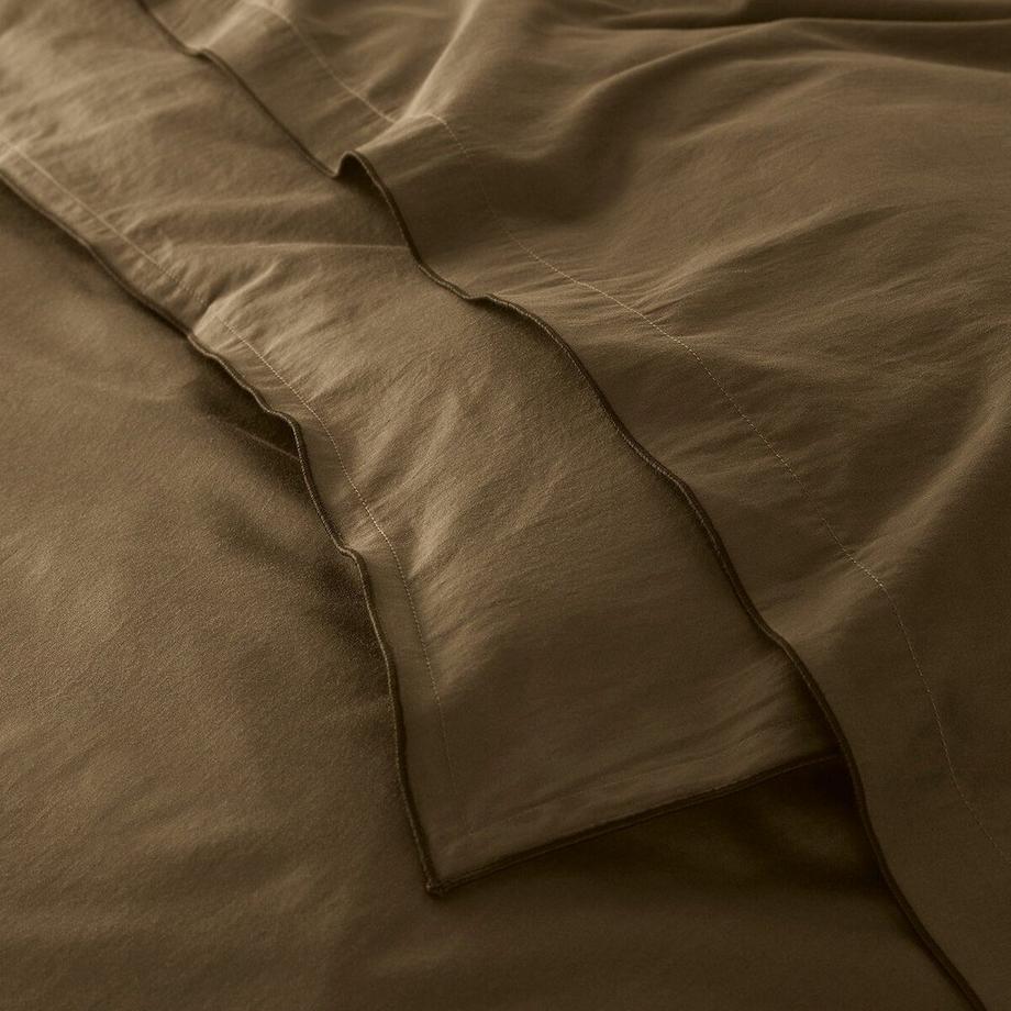 La Redoute Intérieurs Victor Vorgewaschenes Baumwoll-Satin Fixleintuch  