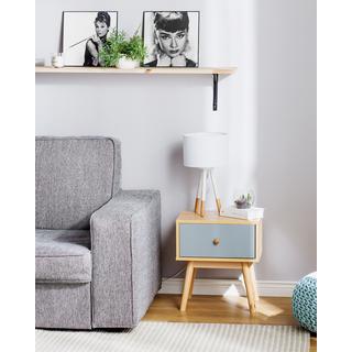 Beliani Comodino 1 cassetto en Truciolato Retrò ARVADA  