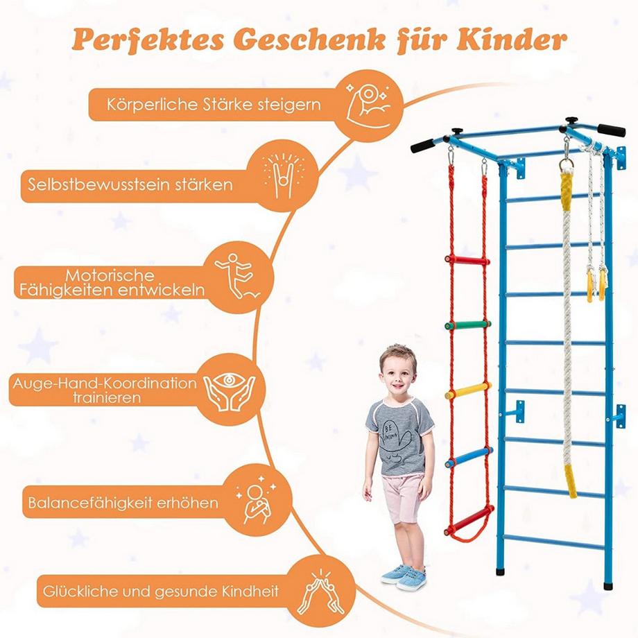 Northix Ensemble de murs de gymnastique d'intérieur pour enfants  