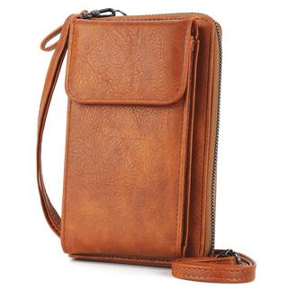 Only-bags.store Handytasche mit Portemonnaie, zum Umhängen, einfarbige Handy-Brieftasche Handytasche mit Portemonnaie, zum Umhängen, einfarbige Handy-Brieftasche 