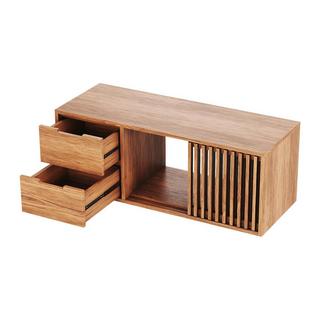 Vente-unique Mobile sotto lavabo sospeso 120 cm in Teak - PARNU  