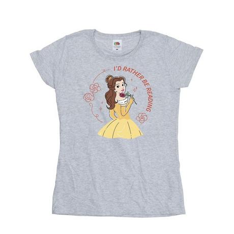 Disney  Beauty And The Beast I'd Rather Be Reading TShirt 