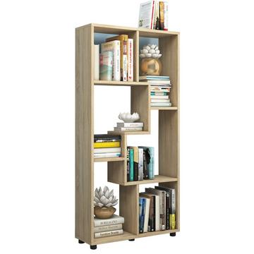 Holzregal stehend | platzsparendes Regal | Maße:  H. 119 x B. 60 x T. 20 cm | Elegantes Regal stehend | Aufbewahrungsregal | Bücherregal | Raumteiler