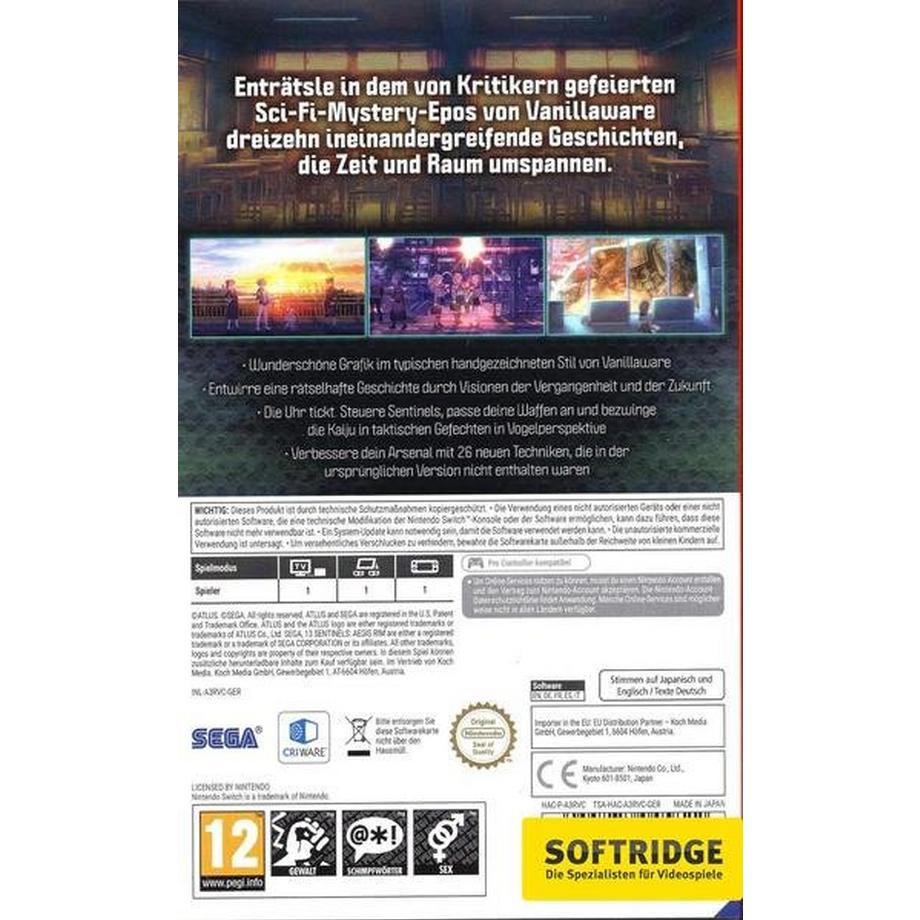 GAME  13 Sentinels: Aegis Rim Standard Allemand, Anglais Nintendo Switch 
